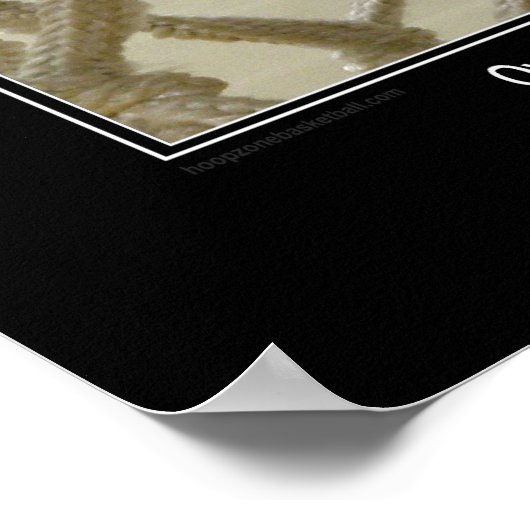 #134 (Matte) Basketball-Poster Poster (Ecke)