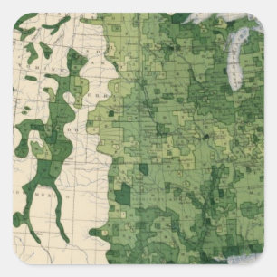 134 Wert-landwirtschaftliche Produkte 1900 Quadratischer Aufkleber