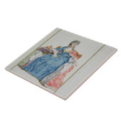 (1353-1412) Königin Margaret Dänemark, Norwegen Fliese (Seite)