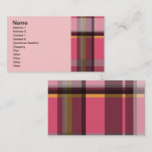 135 KARIERTE PATTERN-GRAFISCHE RÜCKGRENZEN VISITENKARTE (Vorne/Hinten)