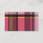 135 KARIERTE PATTERN-GRAFISCHE RÜCKGRENZEN VISITENKARTE (Rückseite)