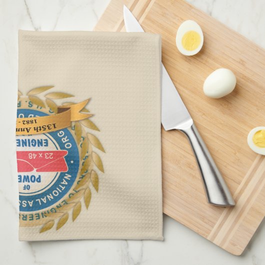 135th Jahrestags-Tuch Handtuch (Viertel Falte)