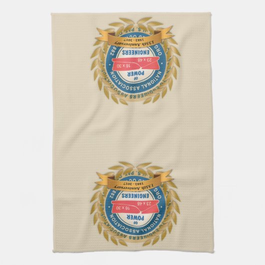 135th Jahrestags-Tuch Handtuch (Vertikal)