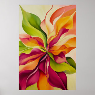 1376 Floral Poster