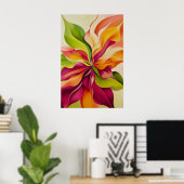 1376 Floral Poster (Heimbüro)