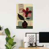1379 Floral Poster (Heimbüro)