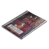 137-0011409/1 setzte Frau mit einer Taube und Notizblock (Linke Seite)