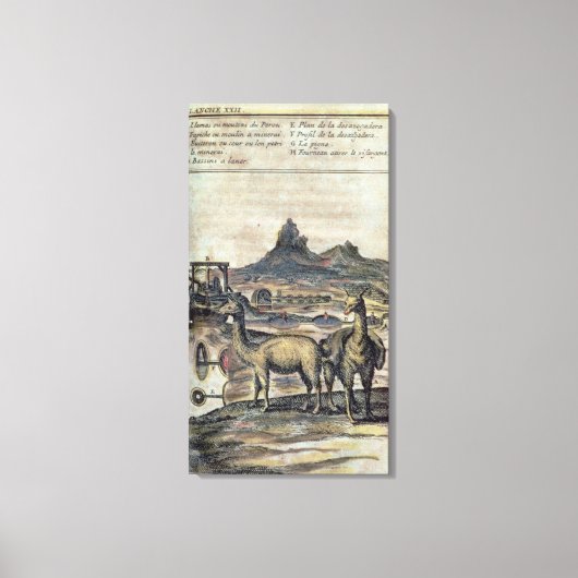 137-0627924 Illustration aus einer Geschichte Peru Leinwanddruck (Vorderseite)