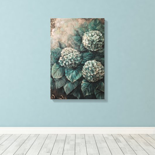 1380 Floral Leinwanddruck (Insitu (Holzboden))