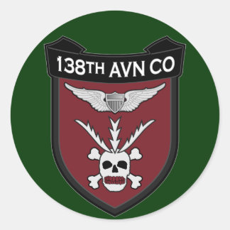 138. Avn Co - RR Vietnam Runder Aufkleber