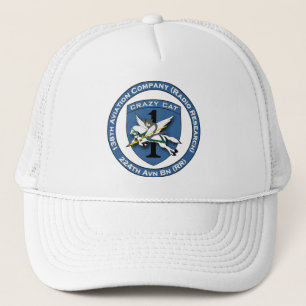 138th Avn Co - Verrückte Katze Truckerkappe