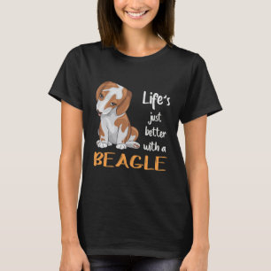 139 Leben einfach besser mit einem Beagle T-Shirt