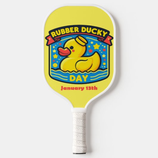 13.01. - Gummi Ducky Day Pickleball Schläger (Vorderseite)