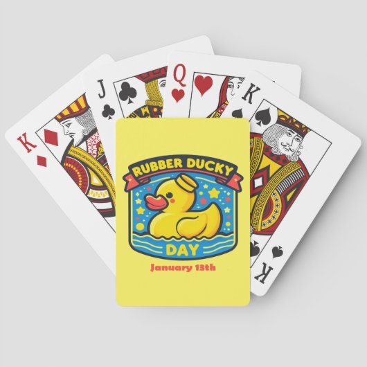 13.01. - Gummi Ducky Day Spielkarten (Rückseite)