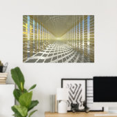 #13-02 Gold Hall: Hallway of Air Space Reflections Poster (Heimbüro)