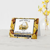 13.05.2010 ist ein nationales Apple Pie Day Rezept Karte (Gelbe Blume)