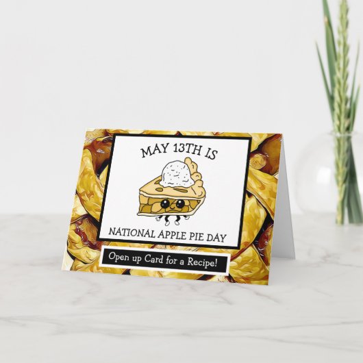 13.05.2010 ist ein nationales Apple Pie Day Rezept Karte (Vorderseite)