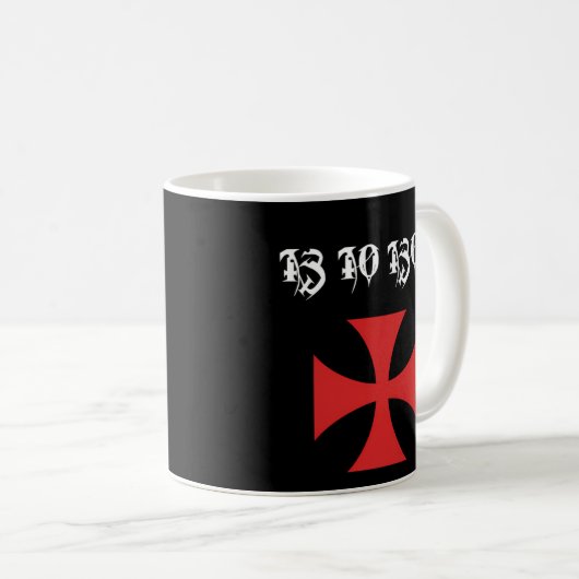 13 07 1307 Tempelritter Templar Kaffeetasse (VorderseiteRechts)