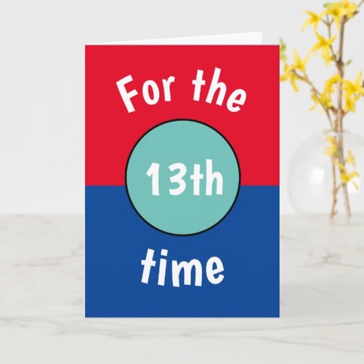 13., 14., 15. Geburtstagskarte des Hsonntags Karte (Gelbe Blume)