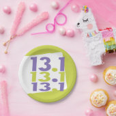 13,1 Halbmarathon themed Pappteller (Party)