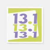 13,1 Halbmarathon themed Serviette (Vorderseite)