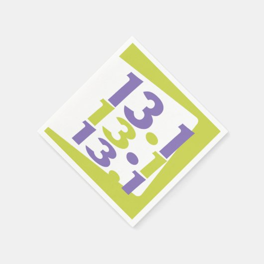 13,1 Halbmarathon themed Serviette (Ecke)