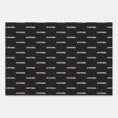 13.1 Halbmarathon-Training - Rosa Laufen Geschenkpapier Set (Vorderseite 2)