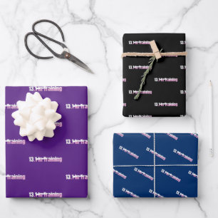 13.1 Halbmarathon-Training - Rosa Laufen Geschenkpapier Set