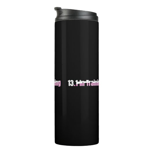 13.1 Halbmarathon-Training - Rosa Laufen Thermosbecher (Nach rechts gedreht)