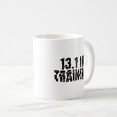 13.1. Halbmarathon-Wettläufer in Breken Glass Kaffeetasse (VorderseiteRechts)