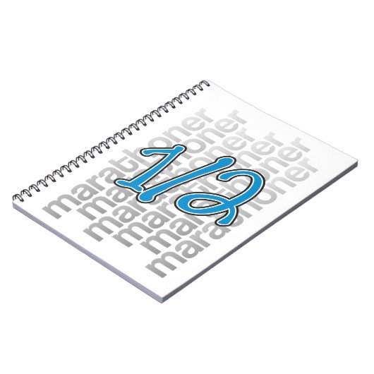 13,1 HalbmarathonNotebook Notizblock (Linke Seite)