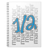 13,1 HalbmarathonNotebook Notizblock (Vorderseite)