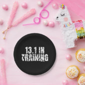 13.1 in Training Halbmarathon Laufen gebrochen Wor Pappteller (Party)