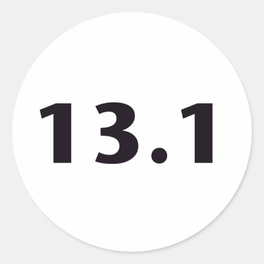 13,1 Kreis Runder Aufkleber (Vorderseite)