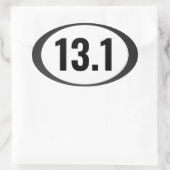 13.1 Laufender Oval-Aufkleber Ovaler Aufkleber (Tasche)