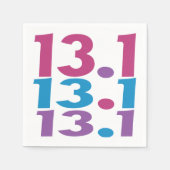 13.1 Marathonläufer - Halbmarathonlauf Thema Serviette (Vorderseite)