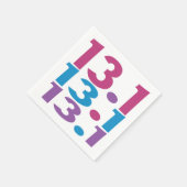 13.1 Marathonläufer - Halbmarathonlauf Thema Serviette (Ecke)