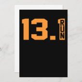 13.1 Meilen Lauf der Halbmarathonläuferin Lover Dankeskarte (Vorne/Hinten)