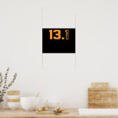 13.1 Meilen Lauf der Halbmarathonläuferin Lover Poster (Küche)