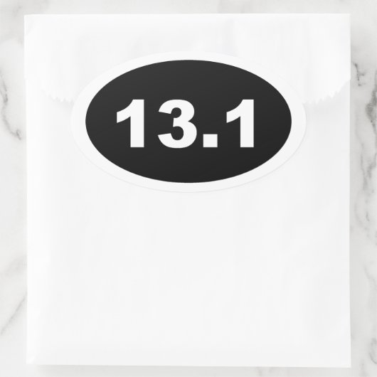 13.1 OVALER AUFKLEBER (Tasche)