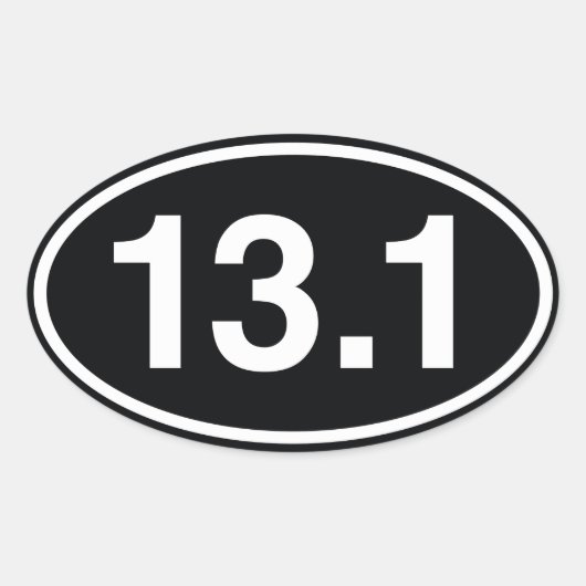 13.1 OVALER AUFKLEBER (Vorderseite)