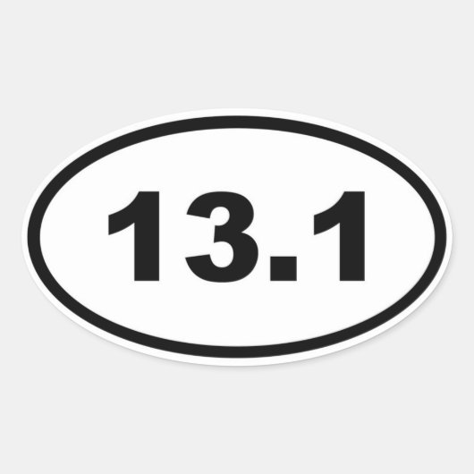 13.1 OVALER AUFKLEBER (Vorderseite)