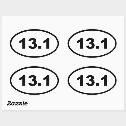 13.1 OVALER AUFKLEBER (Blatt)