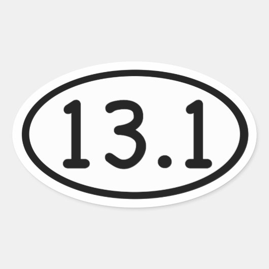 13.1 OVALER AUFKLEBER (Vorderseite)