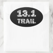 13.1 Trail "Rocks" Aufkleber - weiß auf schwarz (Tasche)