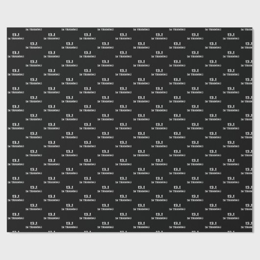 13.1. Training Halbmarathon Race - Lauf Geschenkpapier (Flach)