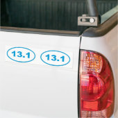 13,1 zyanblaues Oval Autoaufkleber (Auf Lkw)