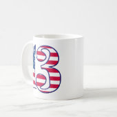 13 Alter USA Kaffeetasse (Vorderseite Links)