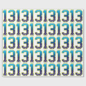 13 Alters-Stern Geschenkpapier (Flach)