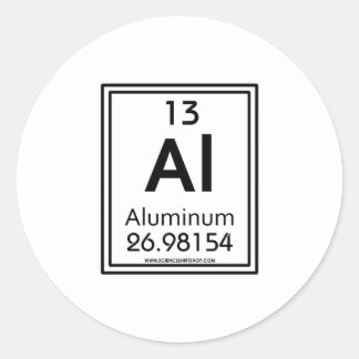 13 Aluminium Runder Aufkleber